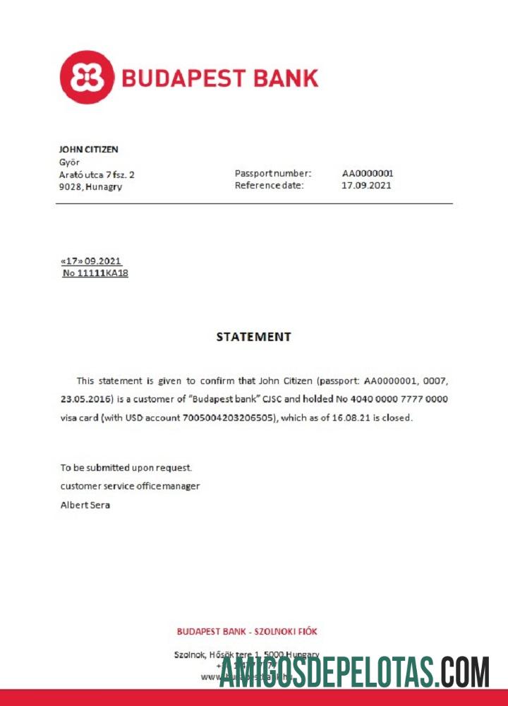 Referência de fechamento de banco Hungria Budapeste baixar para verificação